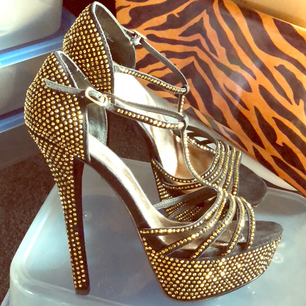 Gold Steve Madden bought at Macy’s worn once.